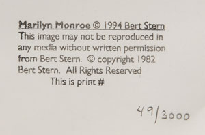 Lot #724 Marilyn Monroe: Bert Stern - Image 2