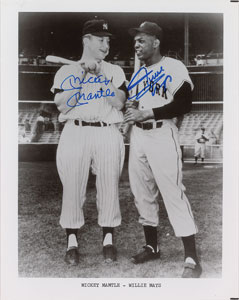 Lot #1009 Mickey Mantle and Willie Mays