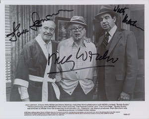 Lot #800 Jack Lemmon, Walter Matthau, and Billy Wilder - Image 1