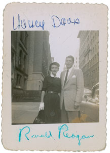 Lot #745 Ronald Reagan and Nancy Davis - Image 1