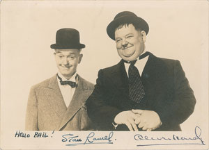 Lot #718 Laurel and Hardy
