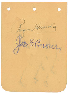 Lot #1003 Rogers Hornsby - Image 1