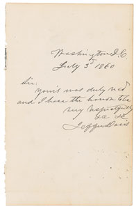 Lot #251 Jefferson Davis - Image 1