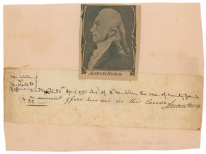 Lot #189 Aaron Burr - Image 1