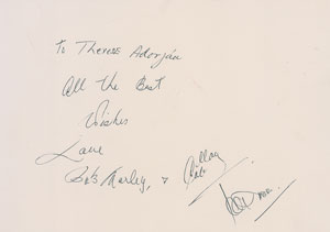 Lot #560 Bob Marley Signature - Image 1