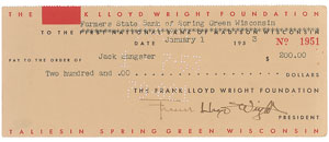 Lot #367 Frank Lloyd Wright