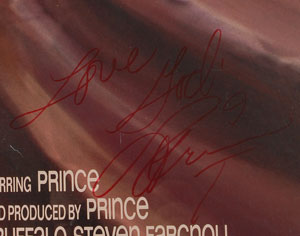 Lot #4246  Prince Signed Poster - Image 2