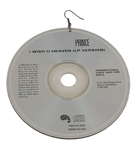 Lot #571 Prince: CD Earring - Image 1