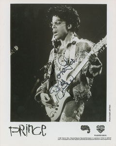 Lot #599 Prince: Signed Photo
