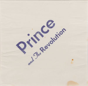 Lot #591 Prince: Purple Rain Invitation and Napkins - Image 1