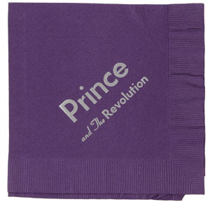 Lot #591 Prince: Purple Rain Invitation and Napkins - Image 2
