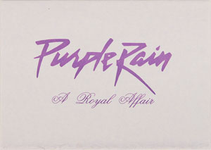 Lot #591 Prince: Purple Rain Invitation and Napkins - Image 3