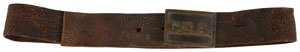 Lot #243 Confederate Belt Plate and Waist Belt - Image 1