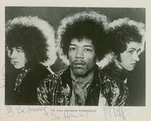 Lot #2108 Jimi Hendrix Experience Signed Photograph - Image 1