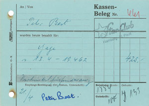 Lot #2105 Beatles Signed Star Club Receipts: Harrison, Starr, and Best - Image 3