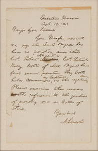 Lot #2030 Abraham Lincoln Autograph Letter Signed - Image 2