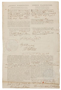 Lot #2024 George Washington and Thomas Jefferson Signed Document - Image 2