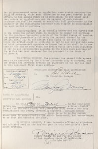 Lot #2096 Marilyn Monroe Twice-Signed Document