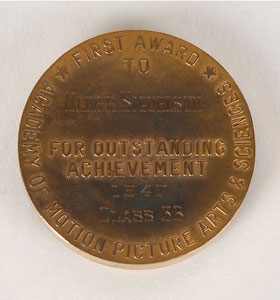 Lot #2098 Academy Award 1947 Still Photography Medal - Image 2