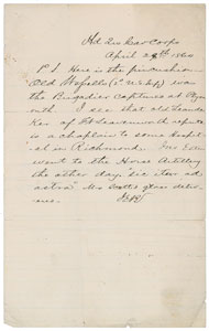 Lot #2051 J. E. B. Stuart Autograph Letter Signed - Image 1