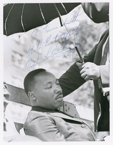 Lot #2015 Martin Luther King, Jr. Signed