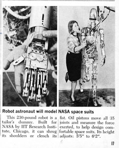 Lot #8112  NASA 1965 Space Suit Test Robot - Image 1