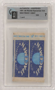 Lot #2085  1951 Bowman Jets, Rockets, and Spacemen Original (108) Card Set and (20) Original Art Board Collection - Image 4