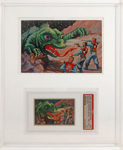 Lot #2085  1951 Bowman Jets, Rockets, and Spacemen Original (108) Card Set and (20) Original Art Board Collection - Image 1