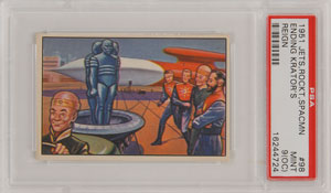 Lot #2085  1951 Bowman Jets, Rockets, and Spacemen Original (108) Card Set and (20) Original Art Board Collection - Image 11
