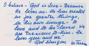 Lot #2013  Archive of Celebrity and Notables Letters Regarding God - Image 10