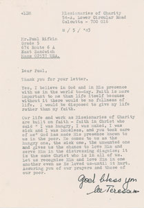 Lot #2013  Archive of Celebrity and Notables Letters Regarding God - Image 11