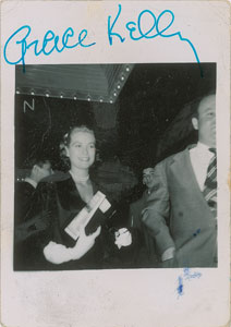 Lot #2092 Grace Kelly Signed Original Candid Photograph - Image 1