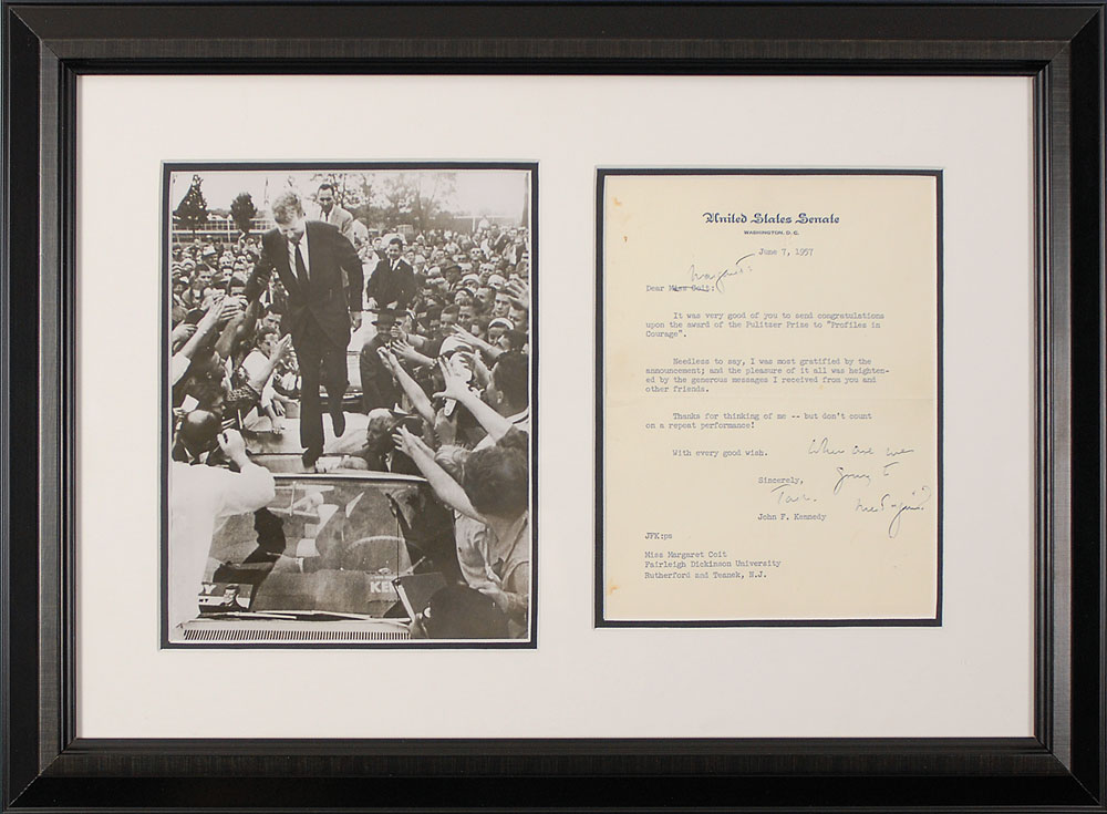 John F. Kennedy | Sold for $2,455 | RR Auction