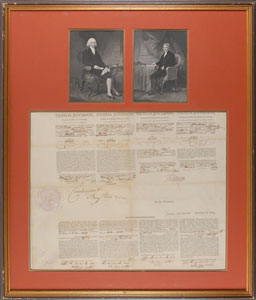 Lot #3 Thomas Jefferson and James Madison - Image 1