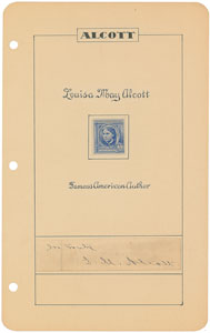 Lot #540 Louisa May Alcott