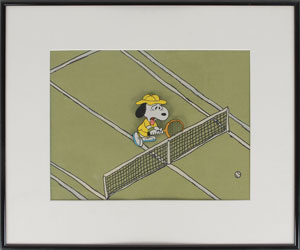 Lot #537 Snoopy production cel from  You're a Good Sport, Charlie Brown - Image 1