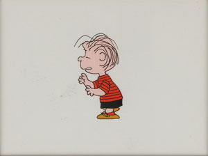 Lot #793 Linus production cel from  Peanuts - Image 2