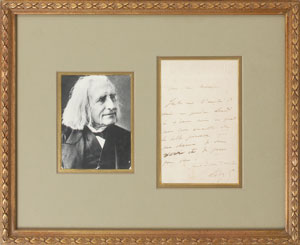 Lot #628 Franz Liszt - Image 1