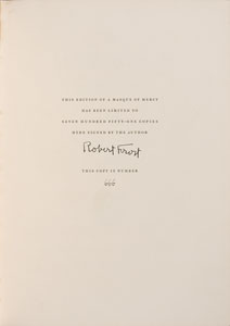 Lot #577 Robert Frost - Image 1