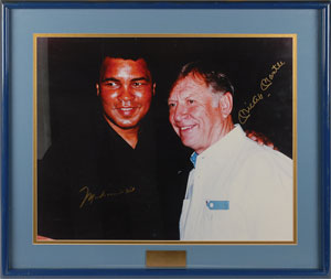 Lot #885 Muhammad Ali and Mickey Mantle