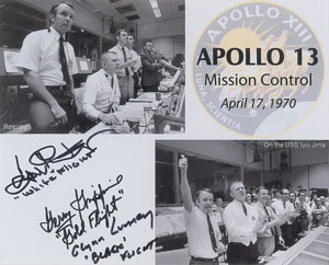 Lot #465 Apollo 13 Mission Control