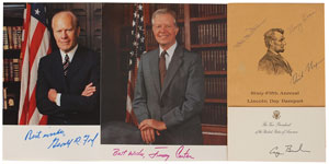 Lot #178 Nixon, Ford, Carter, Bush - Image 1