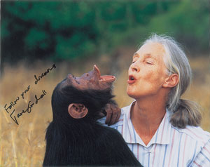 Lot #313 Jane Goodall - Image 1