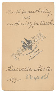 Lot #333 Lucretia Mott - Image 1