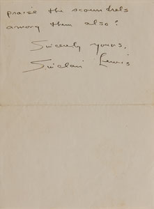 Lot #593 Sinclair Lewis - Image 2