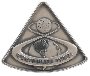 Lot #6210 Charlie Duke’s Apollo 8 Flown Robbins Medal - Image 1