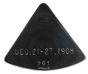 Lot #6210 Charlie Duke’s Apollo 8 Flown Robbins Medal - Image 2