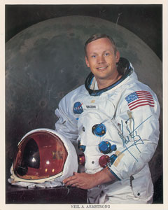 Lot #6254 Neil Armstrong Signed Photograph - Image 1
