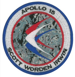 Lot #6373 Dave Scott’s Apollo 15 Lunar Surface-Flown Patch - Image 1