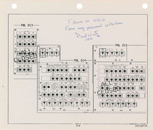 Lot #6495 STS-6: Paul Weitz’s Flown Checklist Page - Image 1